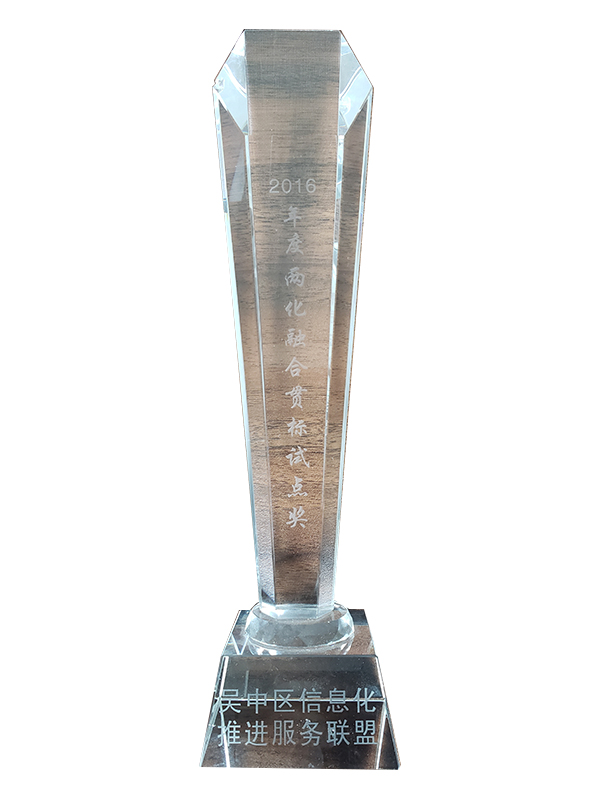 年度兩化融合貫標(biāo)試點(diǎn)獎(jiǎng)